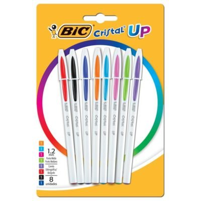 Caneta Esferográfica Cristal Up 8 Cores 1.2 mm 8 Unidades Bic