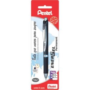 Caneta Gel Retrátil Energel Permanent Azul 0.7 mm 1 UN Pentel